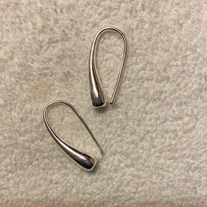Elegant Sterling Silver Teardrop Earrings